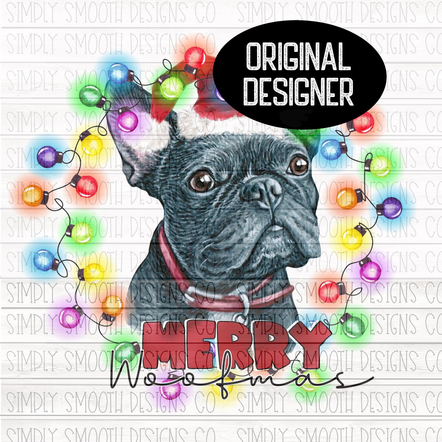 Merry woofmas Christmas Frenchie