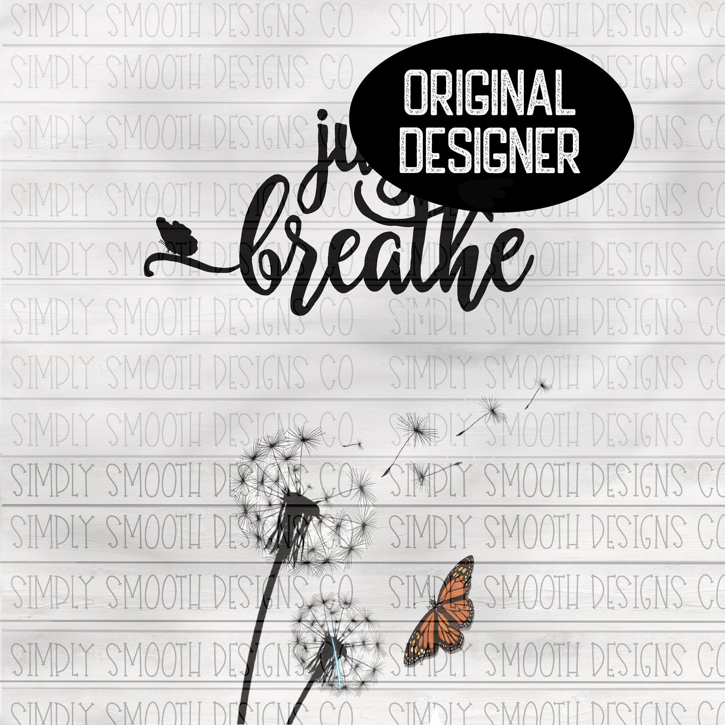 Just breathe dandelion Smokey tumbler 20 ounce skinny