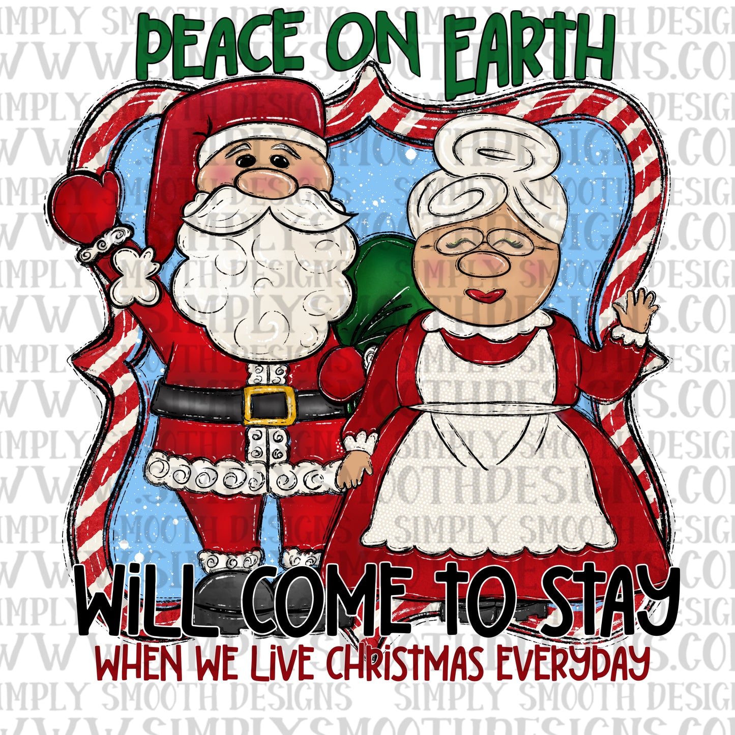 Peace on earth Santa