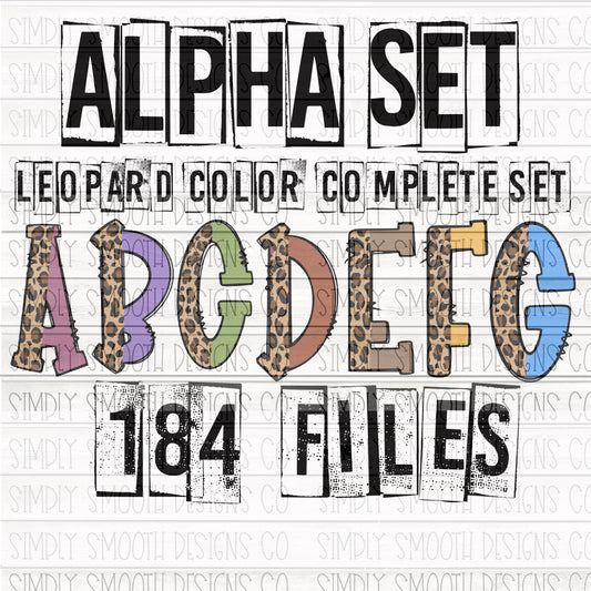 Leopard color alpha ONLY 184 files
