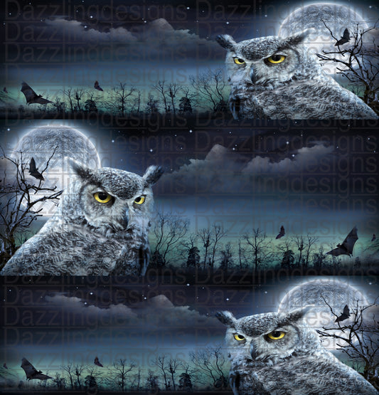 Midnight Owl Halloween png tumbler design
