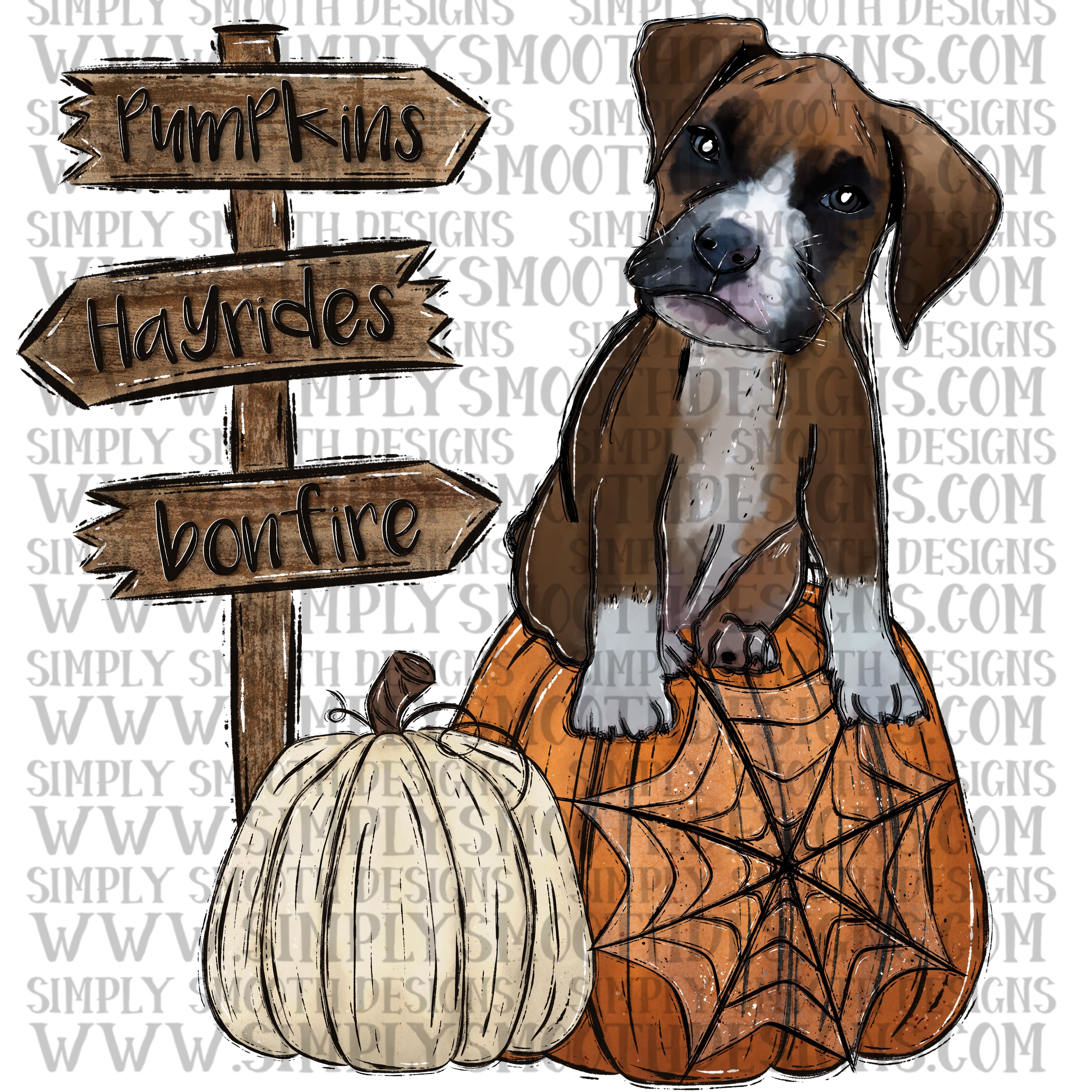 Boxer pumpkin Simply Smooth Designs