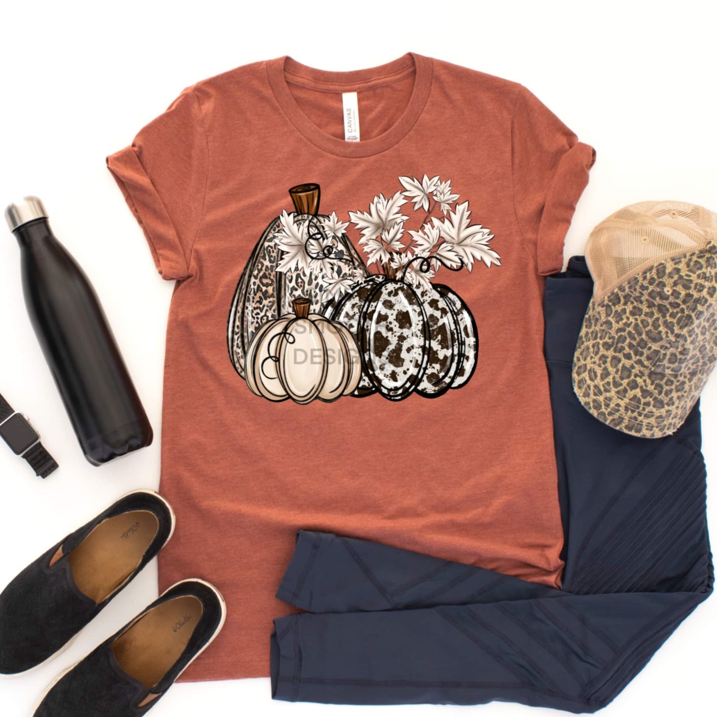 Leopard cow print pumpkins