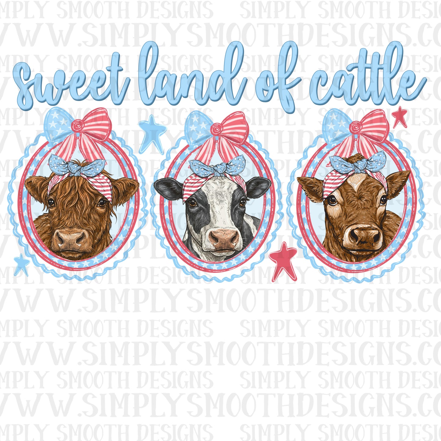 Sweet Land of cattle USA