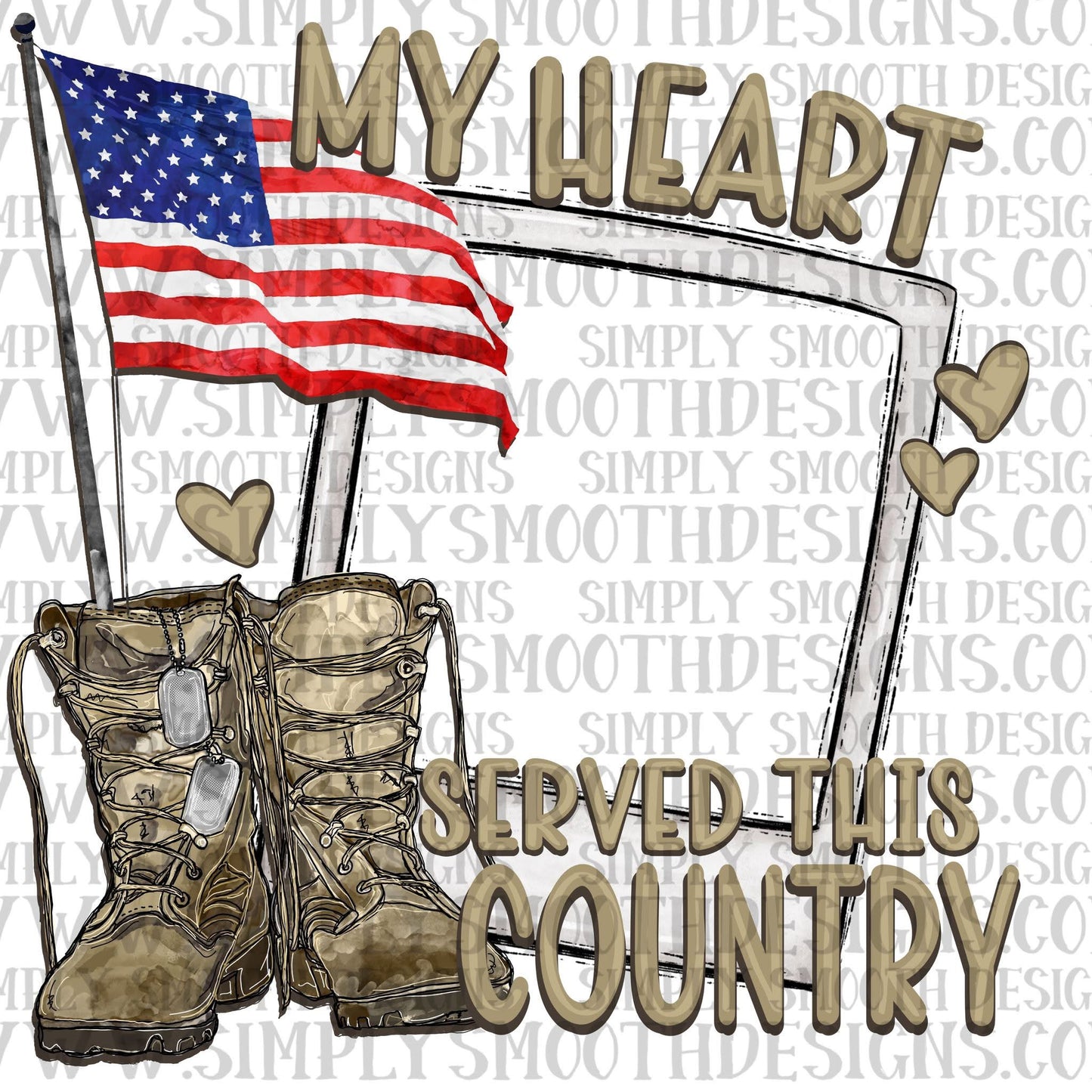 My Heart Served This Country Polaroid