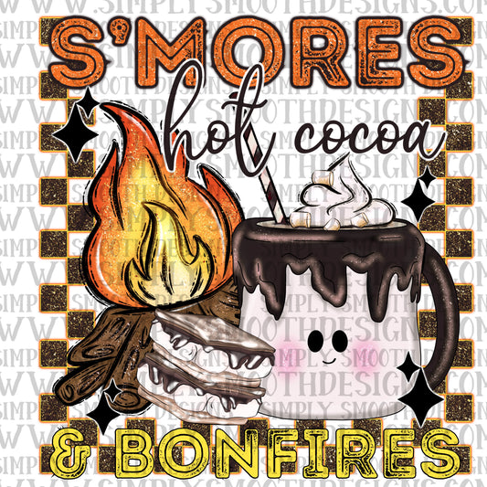 Smores Hot cocoa and bonfires