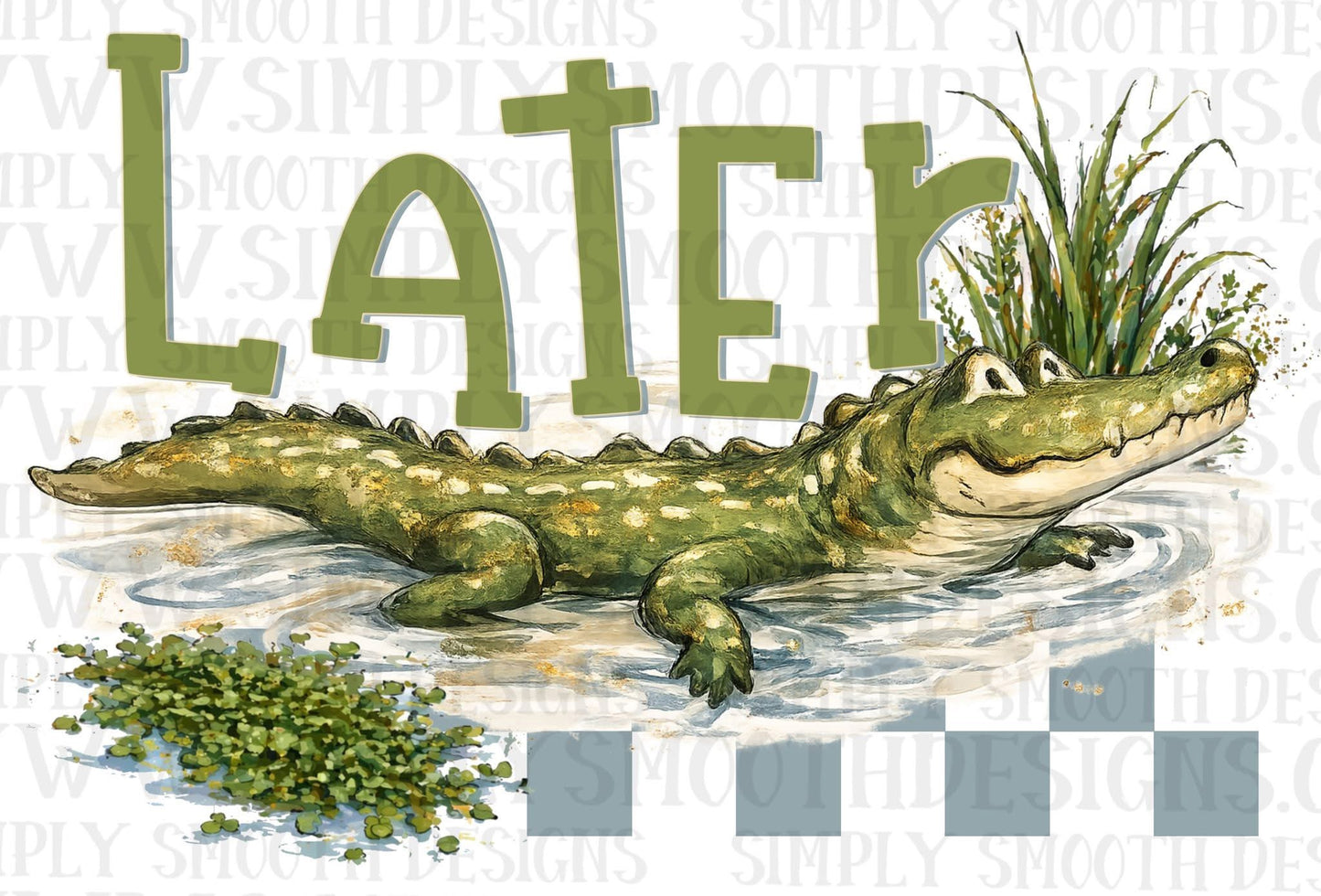 Later Gator Green + Pink Included