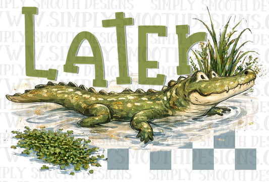 Later Gator Green + Pink Included