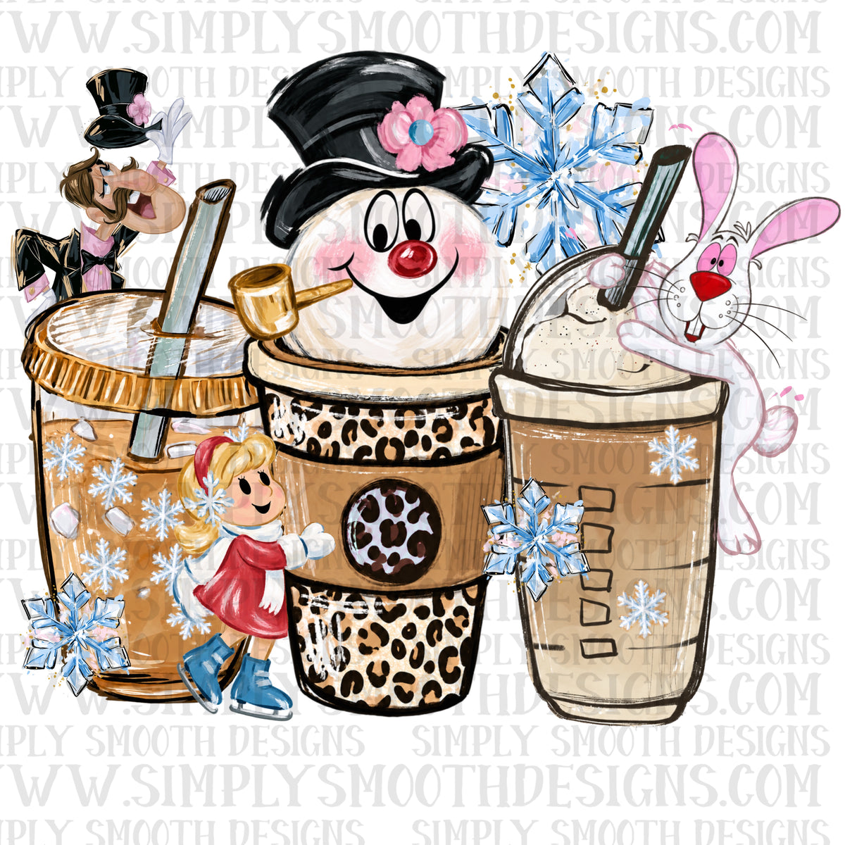 Frost coffee cups png download