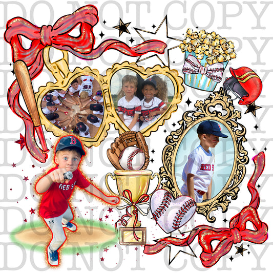 Custom baseball locket