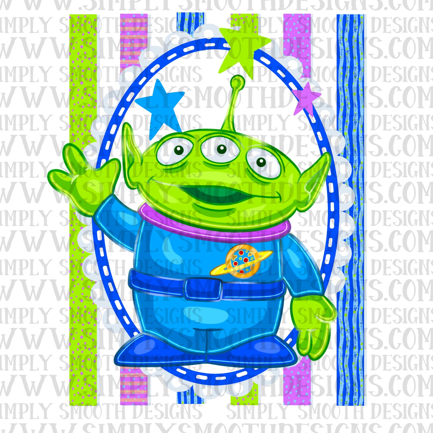 Alien Toy Coquette Stripes