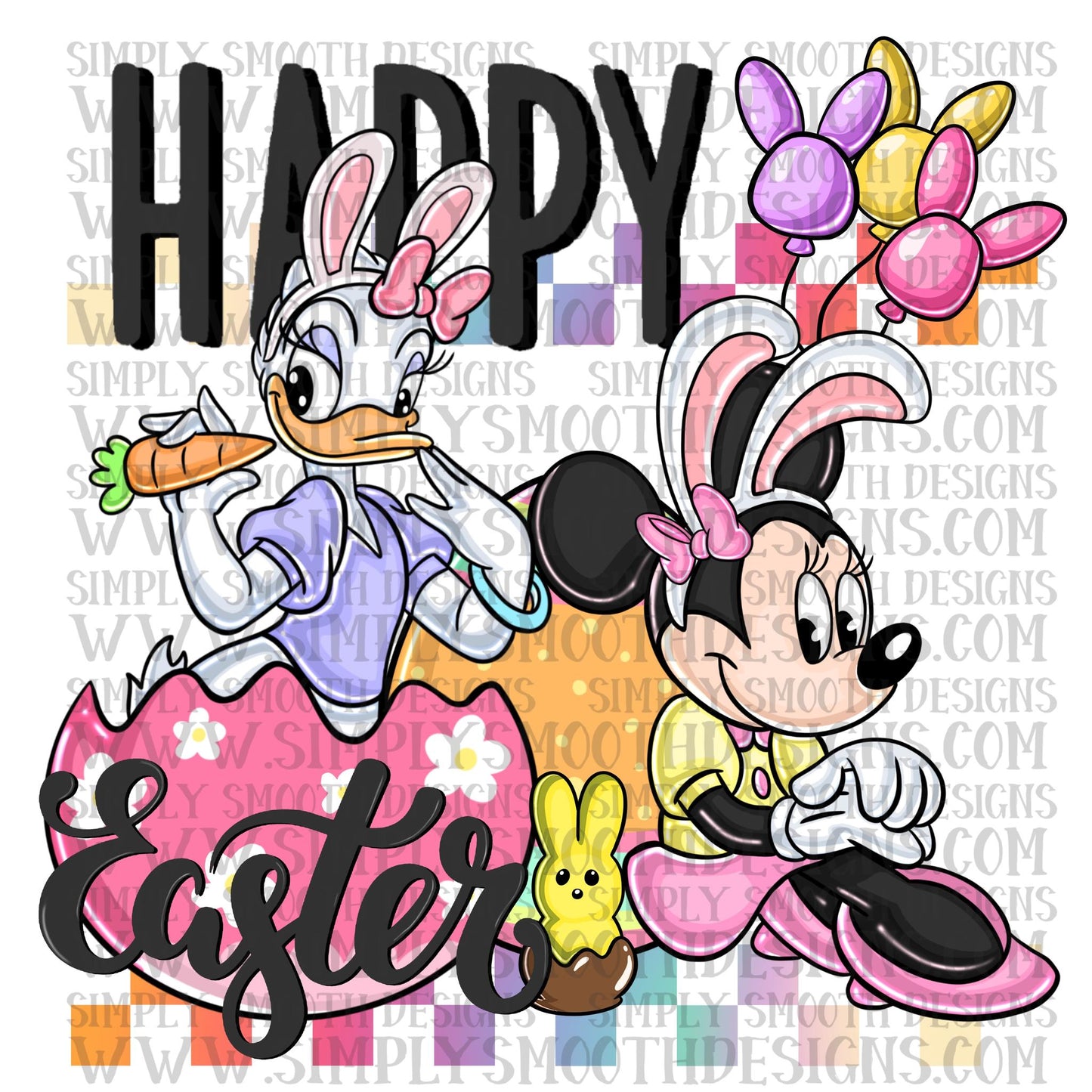 Happy Easter Mouse Duck