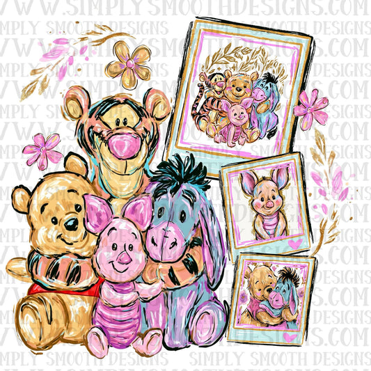 Po_h + Friends Floral Polaroid Frames