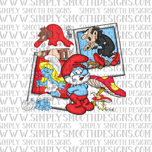 Smurfs Polaroid