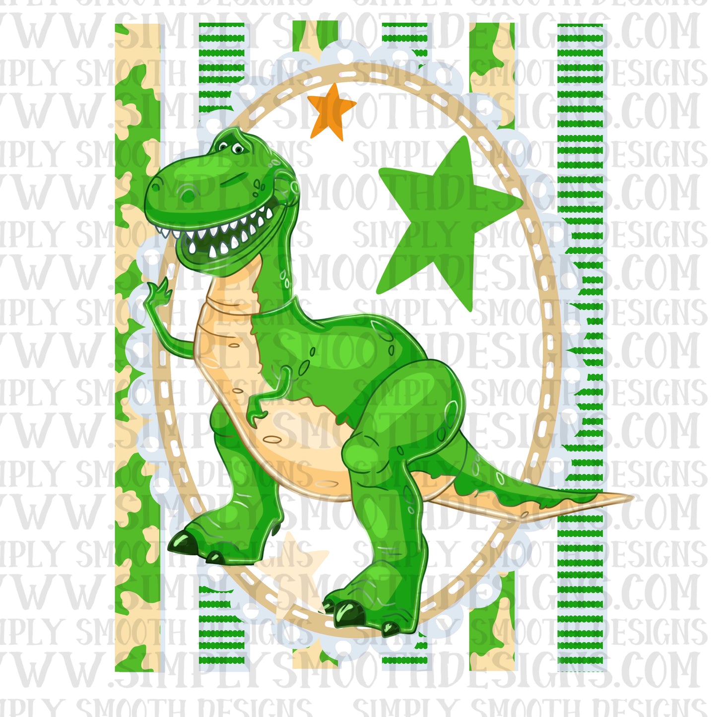 Dino Toy Coquette Stripes