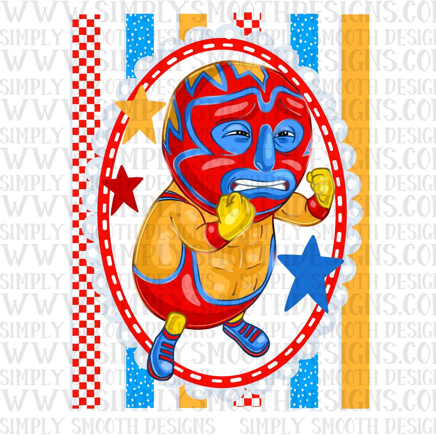 Wrestler Toy Coquette Stripes