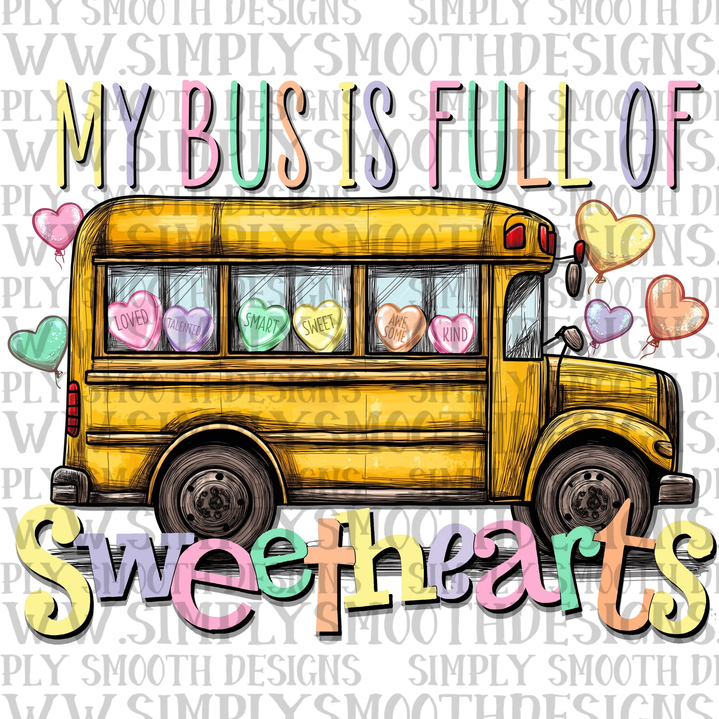 My bus is full of sweethearts