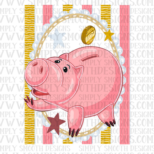Pig Toy Coquette Stripes