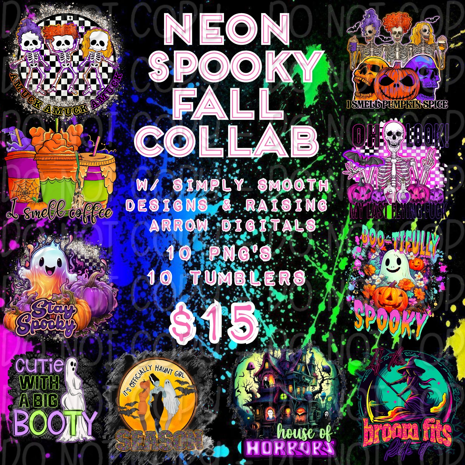 Neon Spooky Fall Collab – Simply Smooth Designs