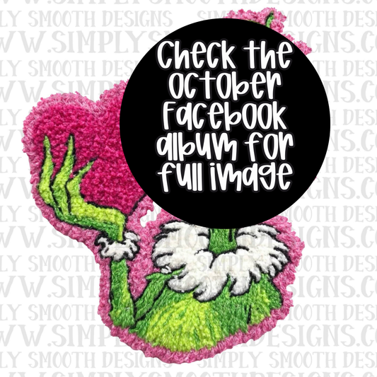 Green Heart Faux Yarn