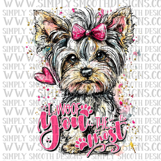 I Woof You Most Yorkie