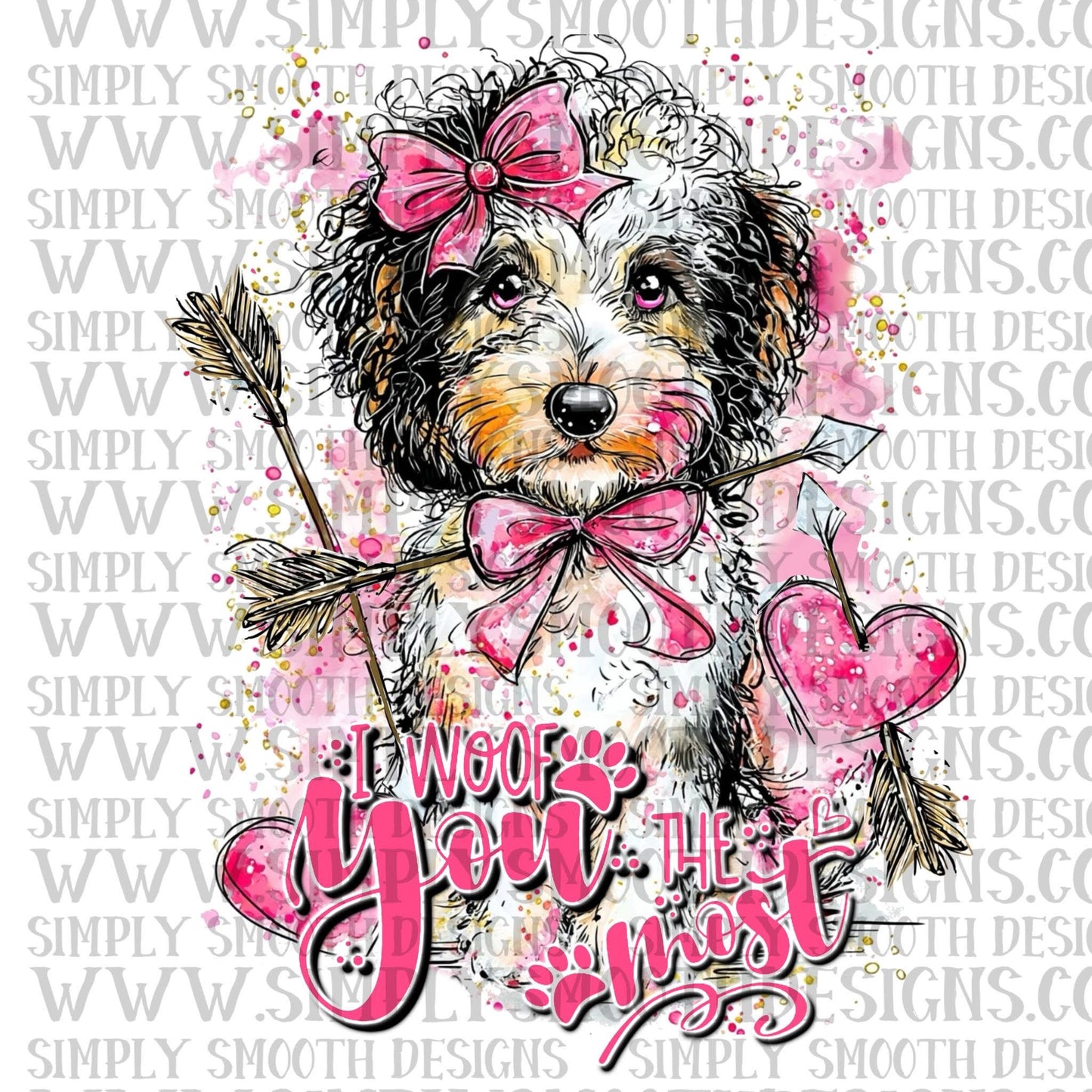 I Woof You Most Pyradoodle