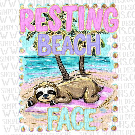 Resting Beach Face