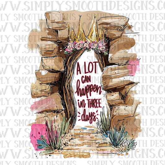 A Lot Can Happen In Three Days Floral Crown