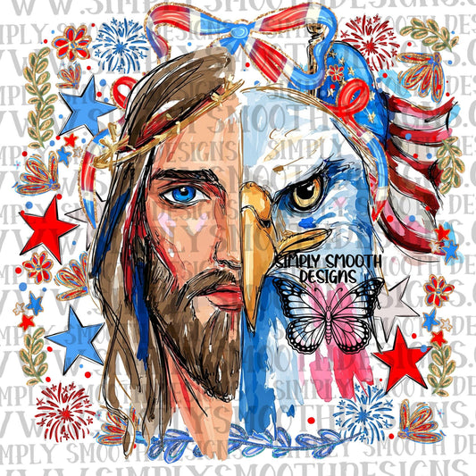 Jesus Eagle Patriotic