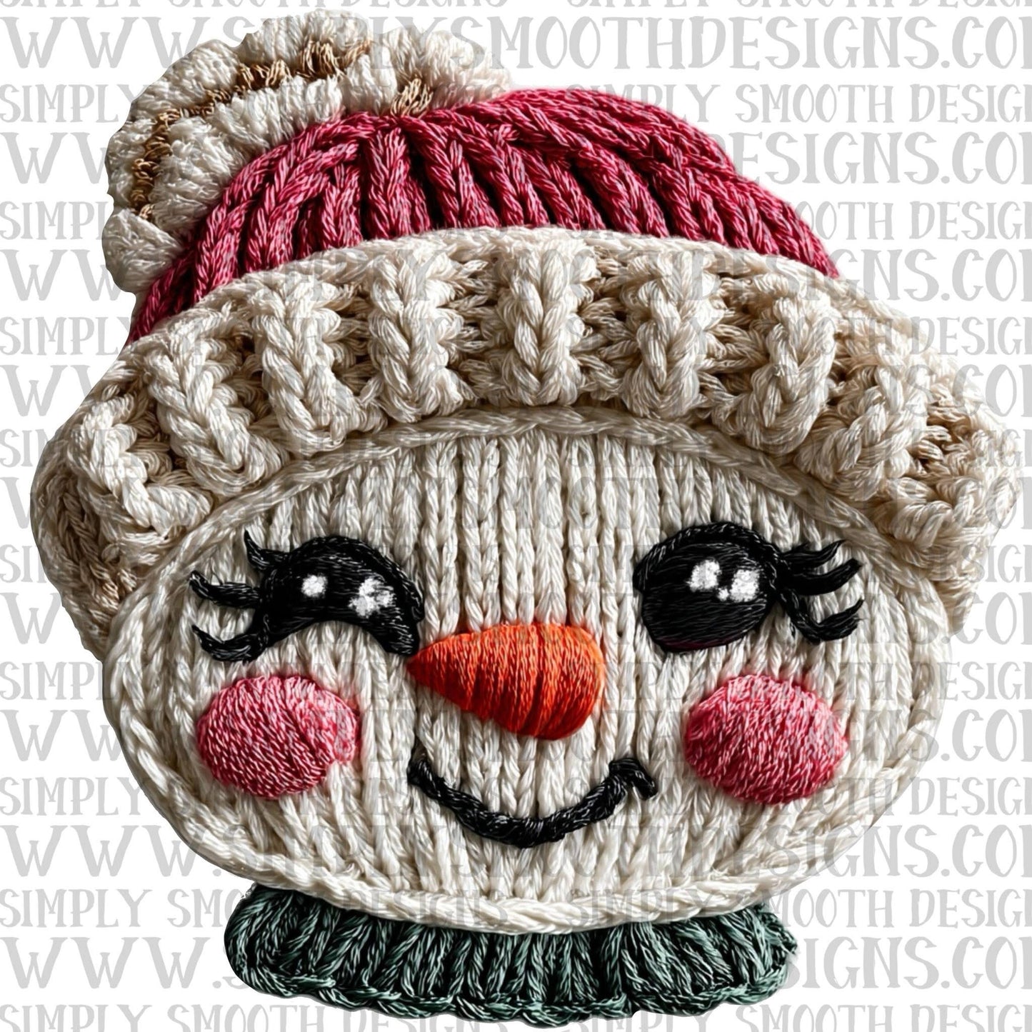 Snowman Faux Yarn