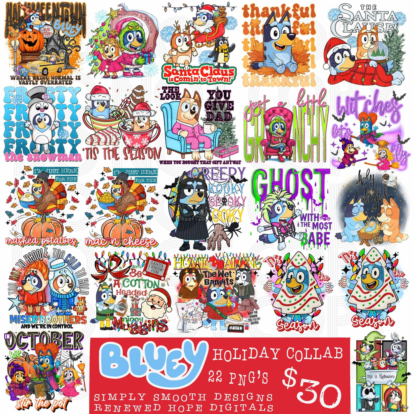Blue Dog Holiday Collab With Renewed Hope Designs