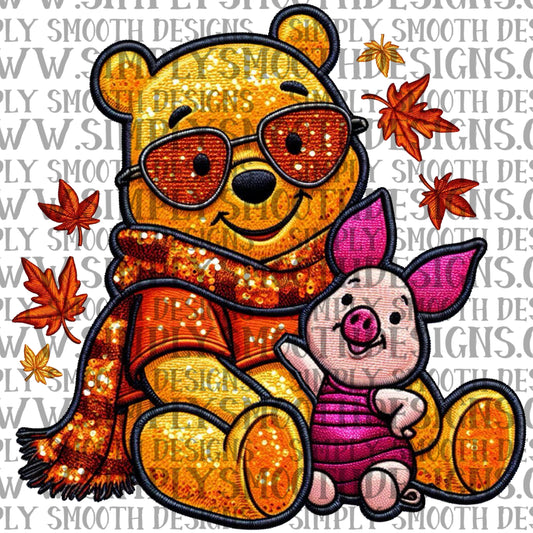 Pooh piglet embroidery