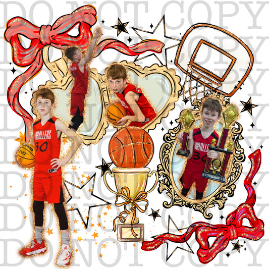 Custom basketball locket