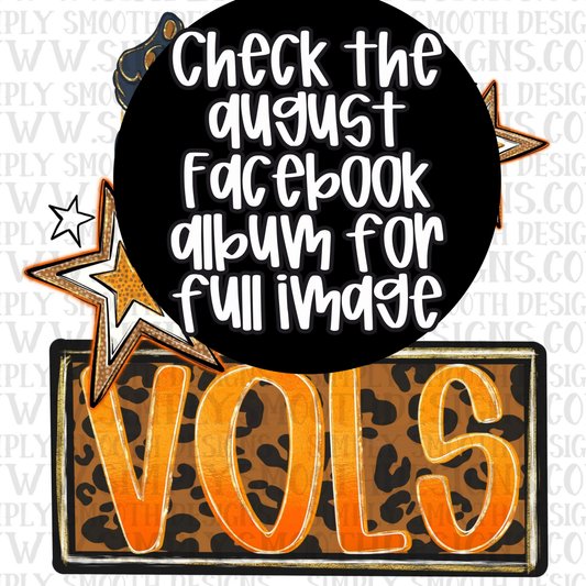 Orange Dog Mascot Leopard Name Plate