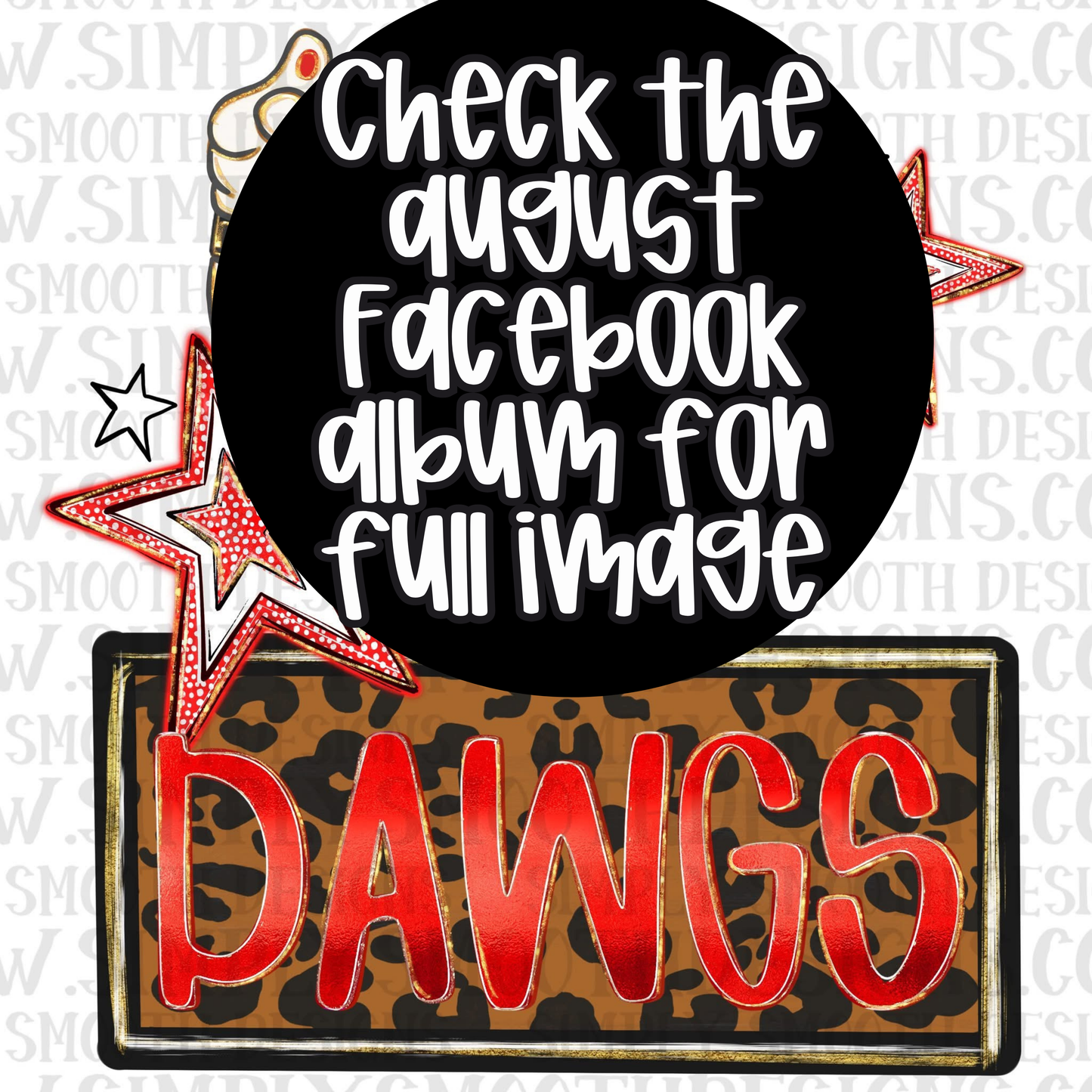 Dawg Leopard Name Plate