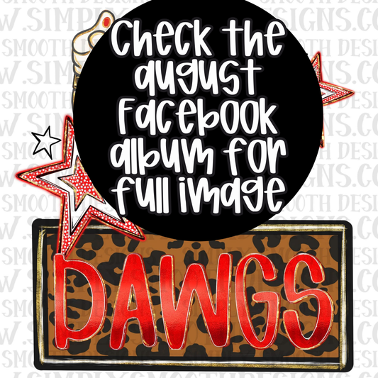 Dawg Leopard Name Plate