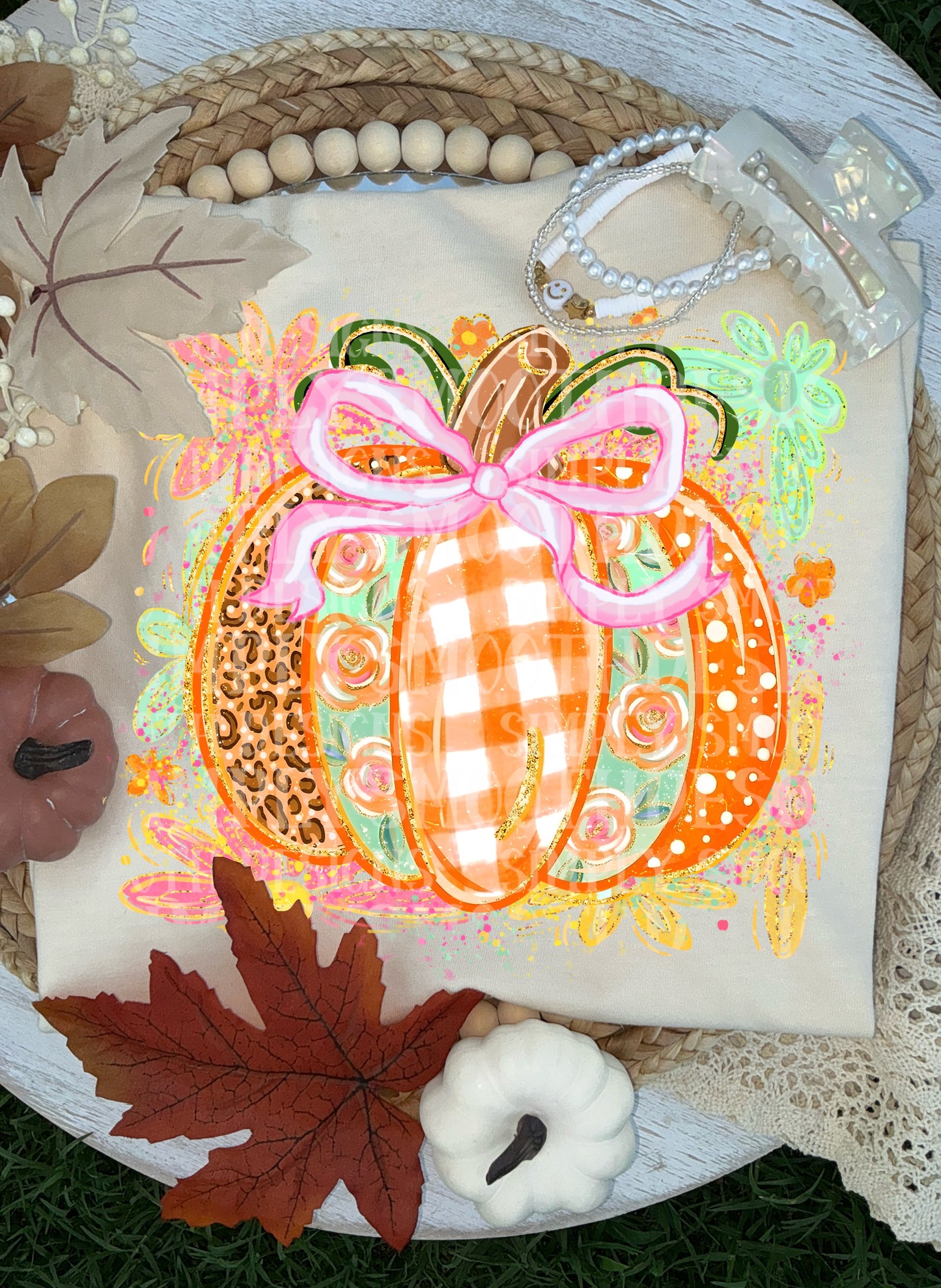 Floral pumpkin