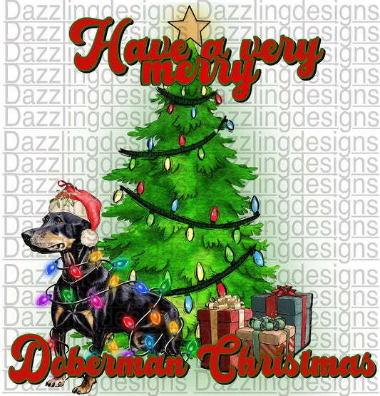 Have a very merry DOBERMAN Christmas