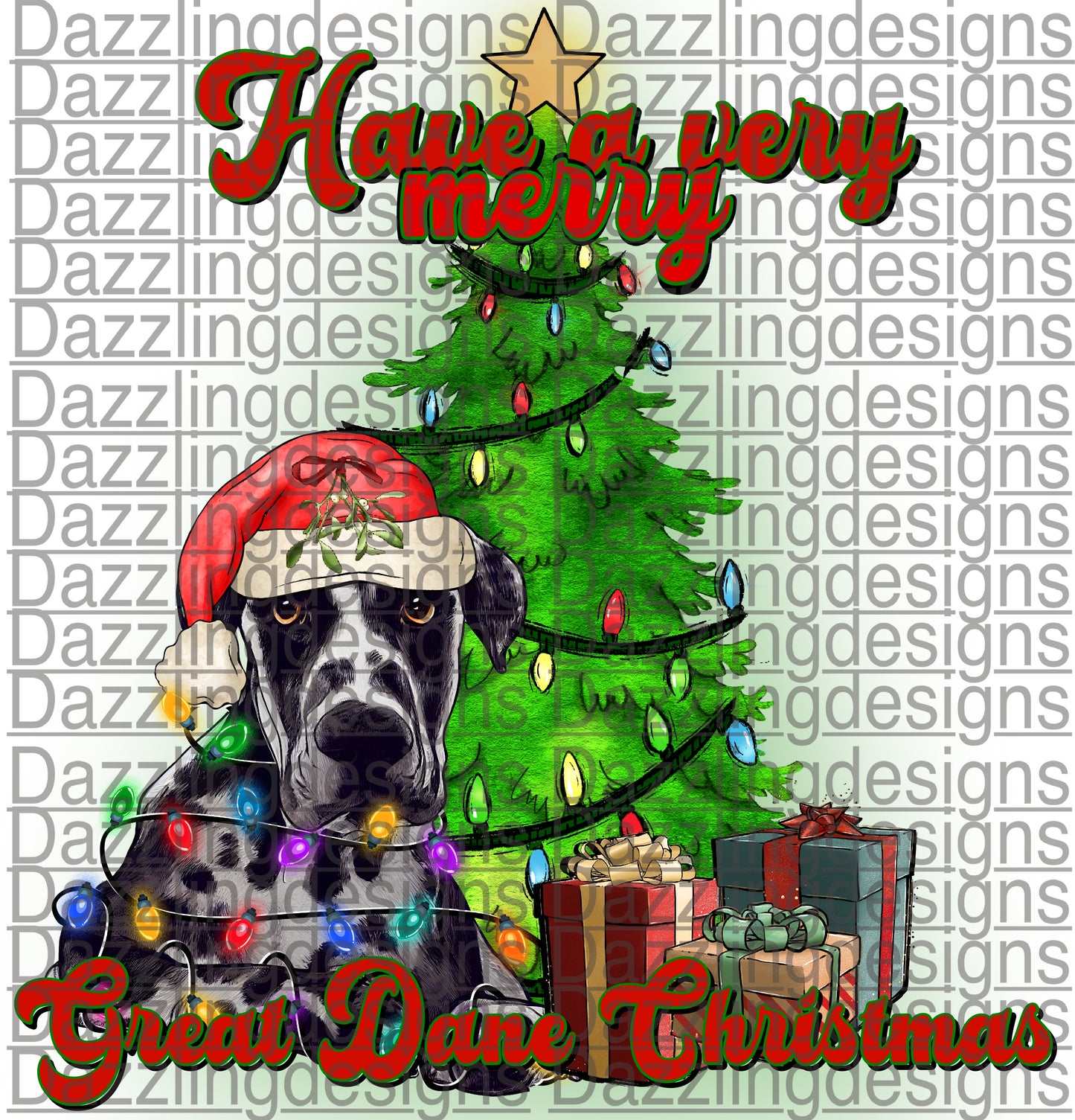 Have a very merry GREAT DANE Christmas