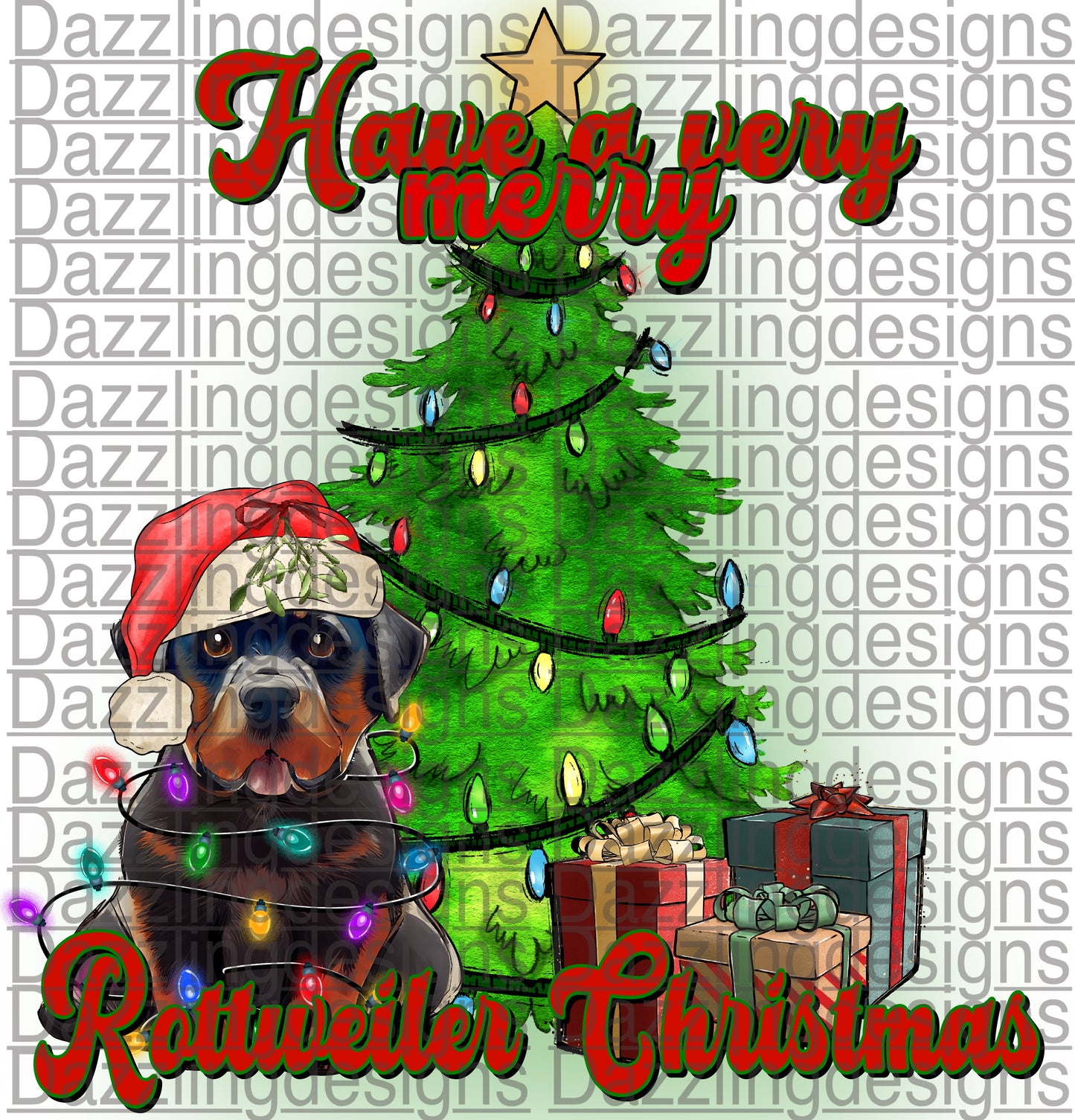 Have a very merry ROTTWEILER Christmas