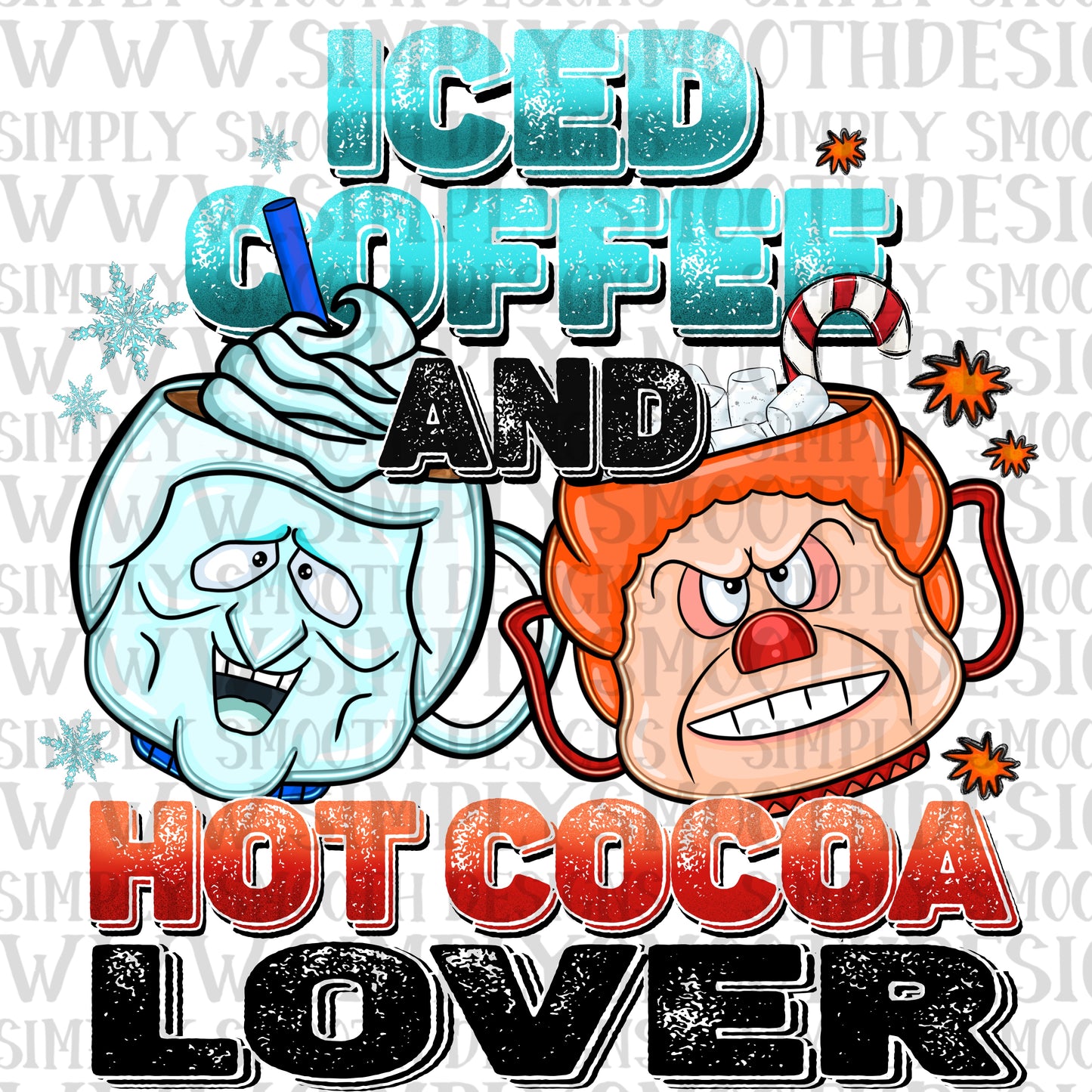 Iced coffee and Hot cocoa