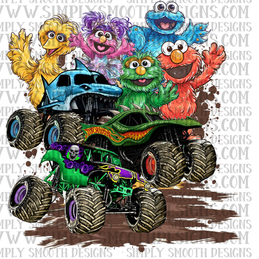 Sesame Monster Trucks