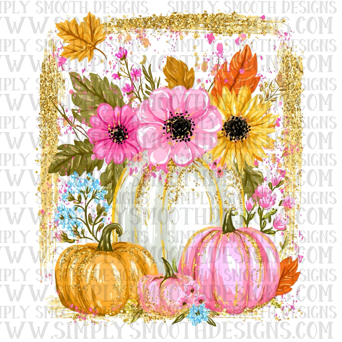Floral pumpkins