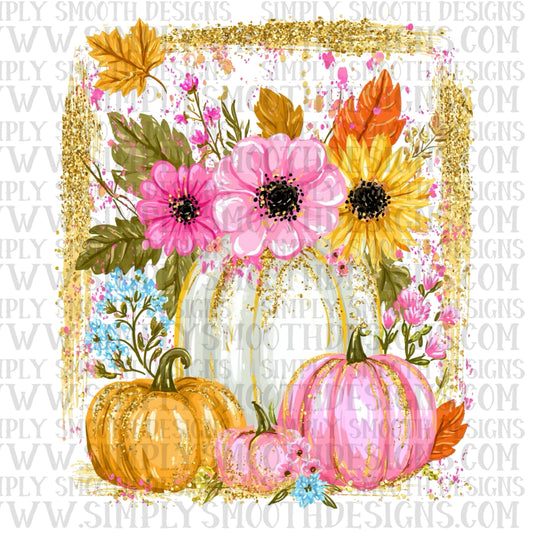 Floral pumpkins