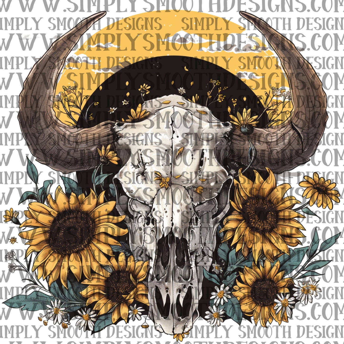 Skull sunflowers