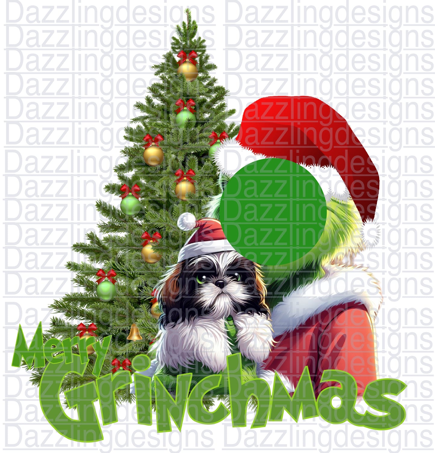 Merry grinchmas SHIH TZU