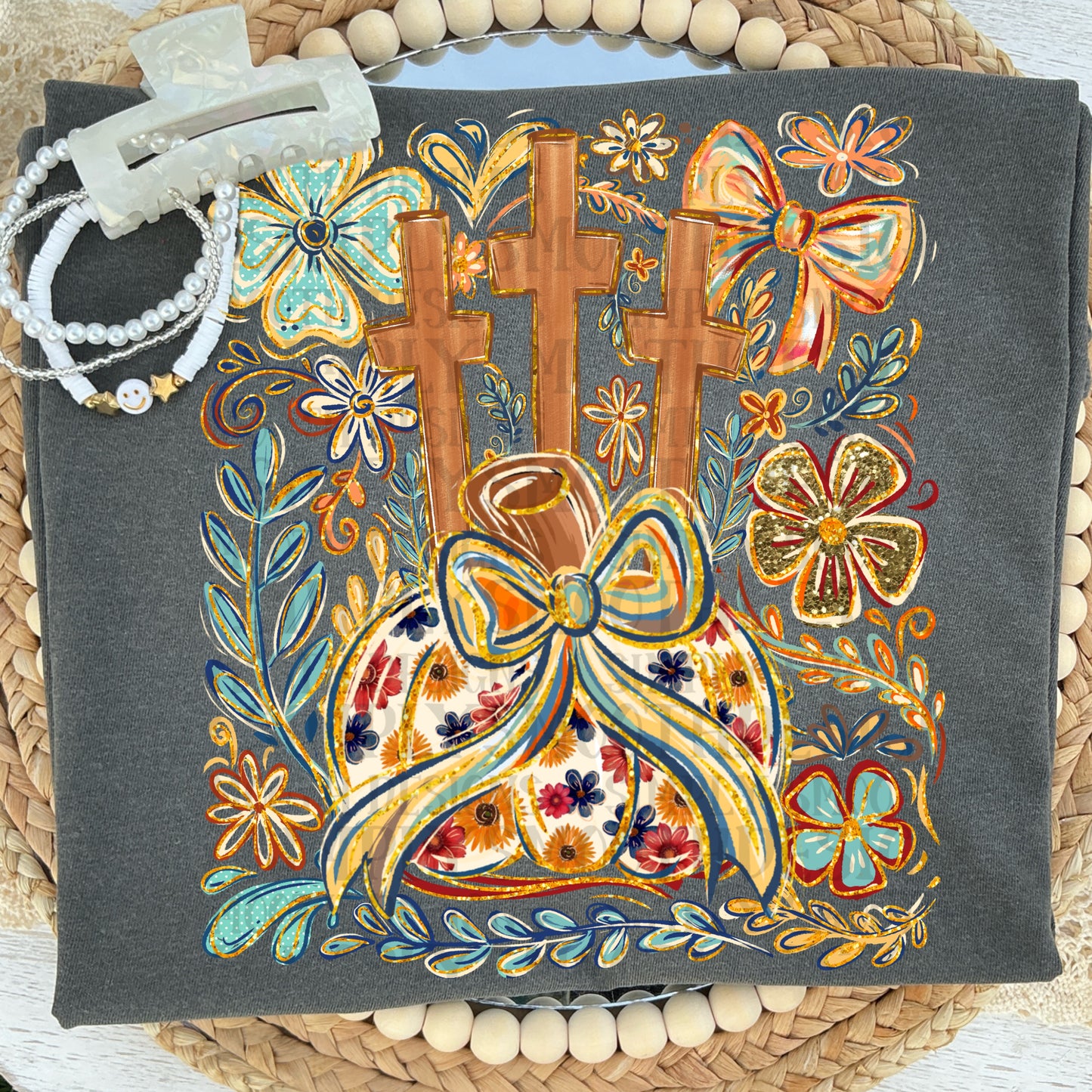 Pumpkin crosses floral