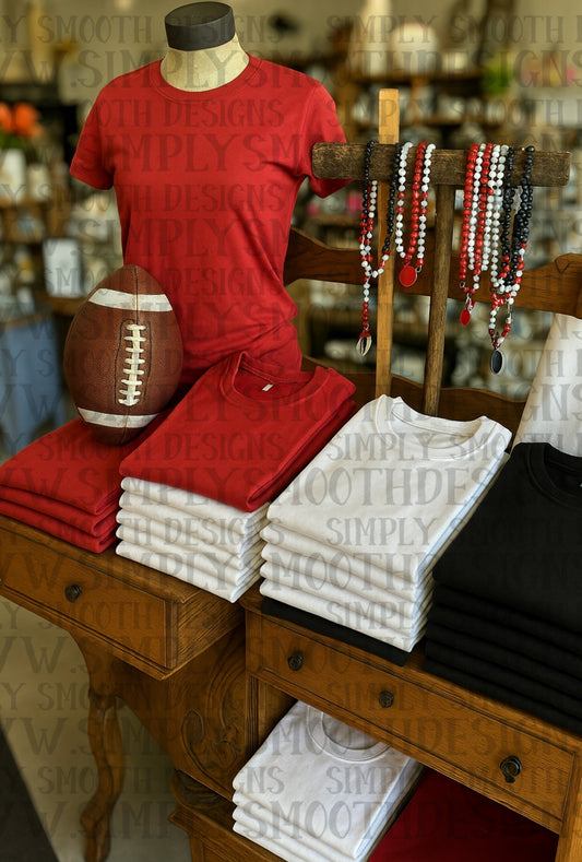 Storefront football mock-up