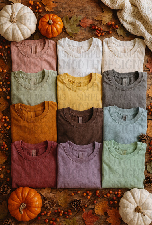 Fall comfort colors mock up