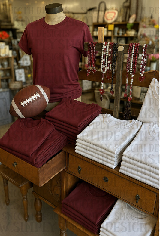 Storefront football mock-up